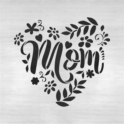 Printable Mothers Day Stencils